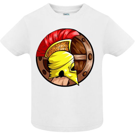 Tricou copii - Spartan cu casca galbenă - imagine 2
