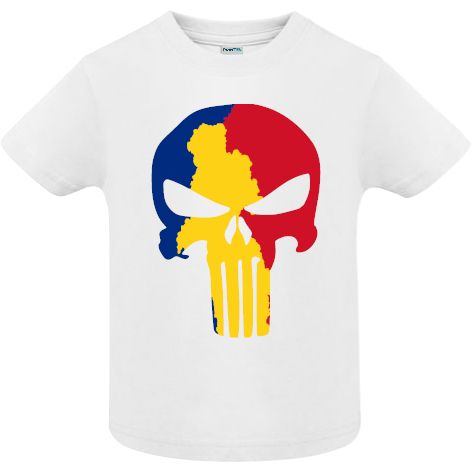 Tricou copii - Romanian Skull - imagine 2