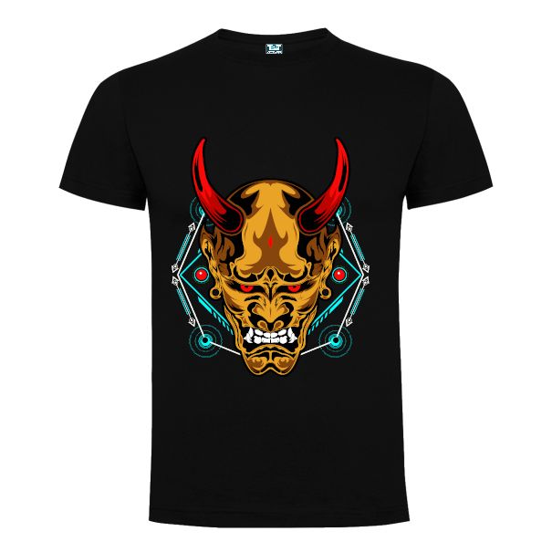 Tricou bărbat - Diavol cu simboluri geometrice - imagine 4