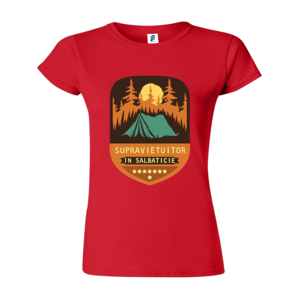 Tricou damă - Supraviețuitor în sălbăticie - imagine 4