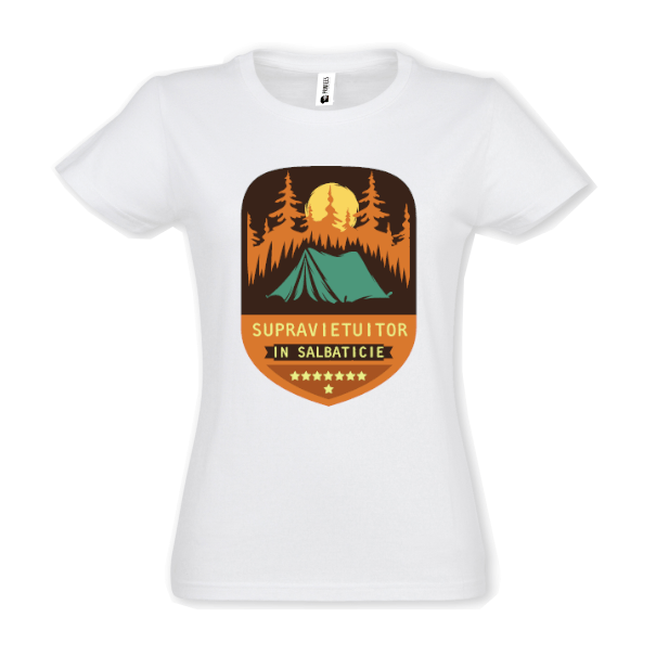 Tricou damă - Supraviețuitor în sălbăticie - imagine 2