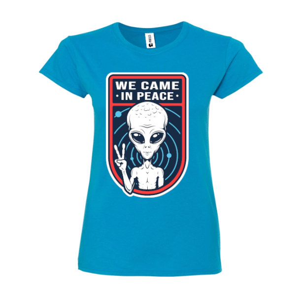 Tricou damă - We Came In Peace - imagine 3