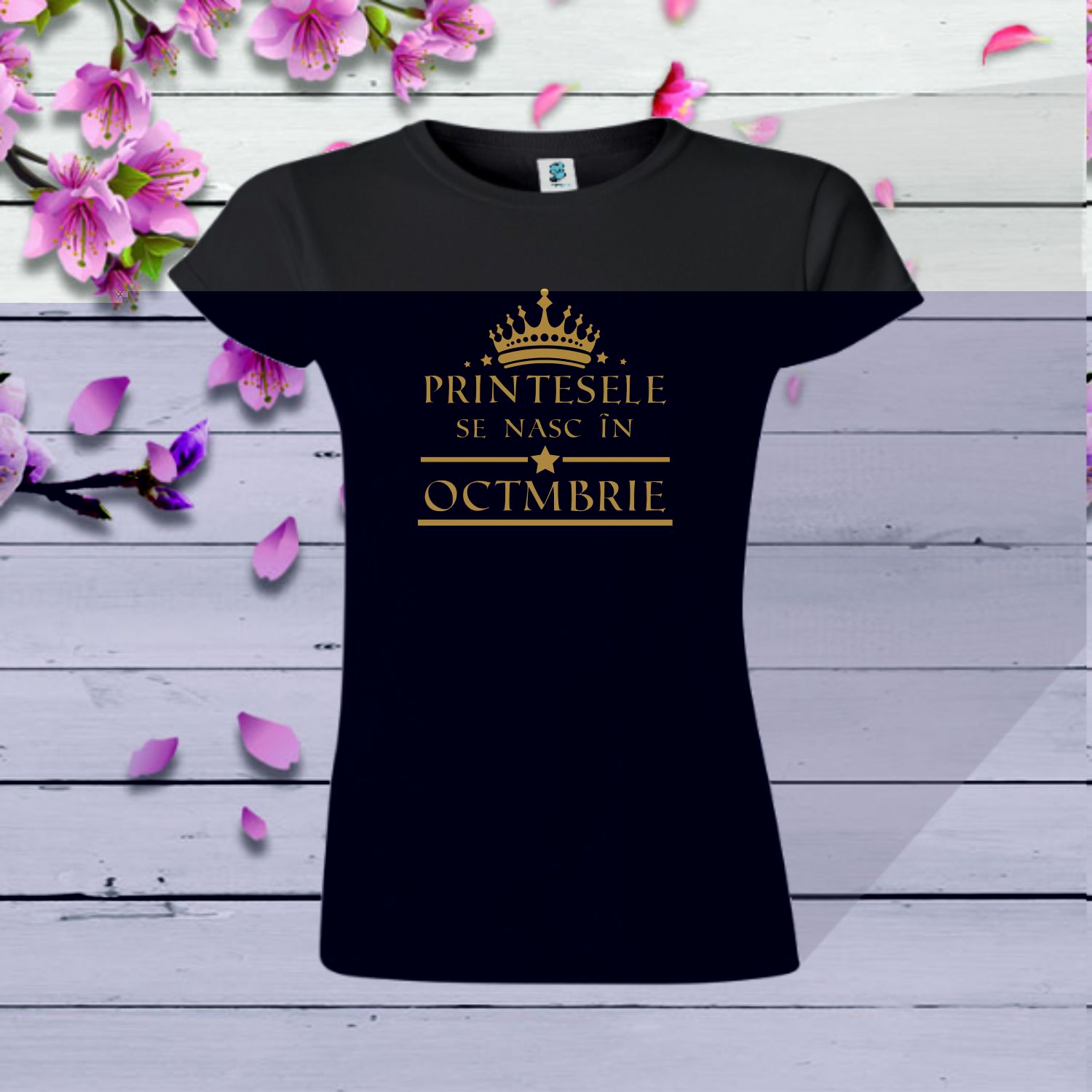 Tricou damă - Prințesele se nasc în octombrie - imagine 5