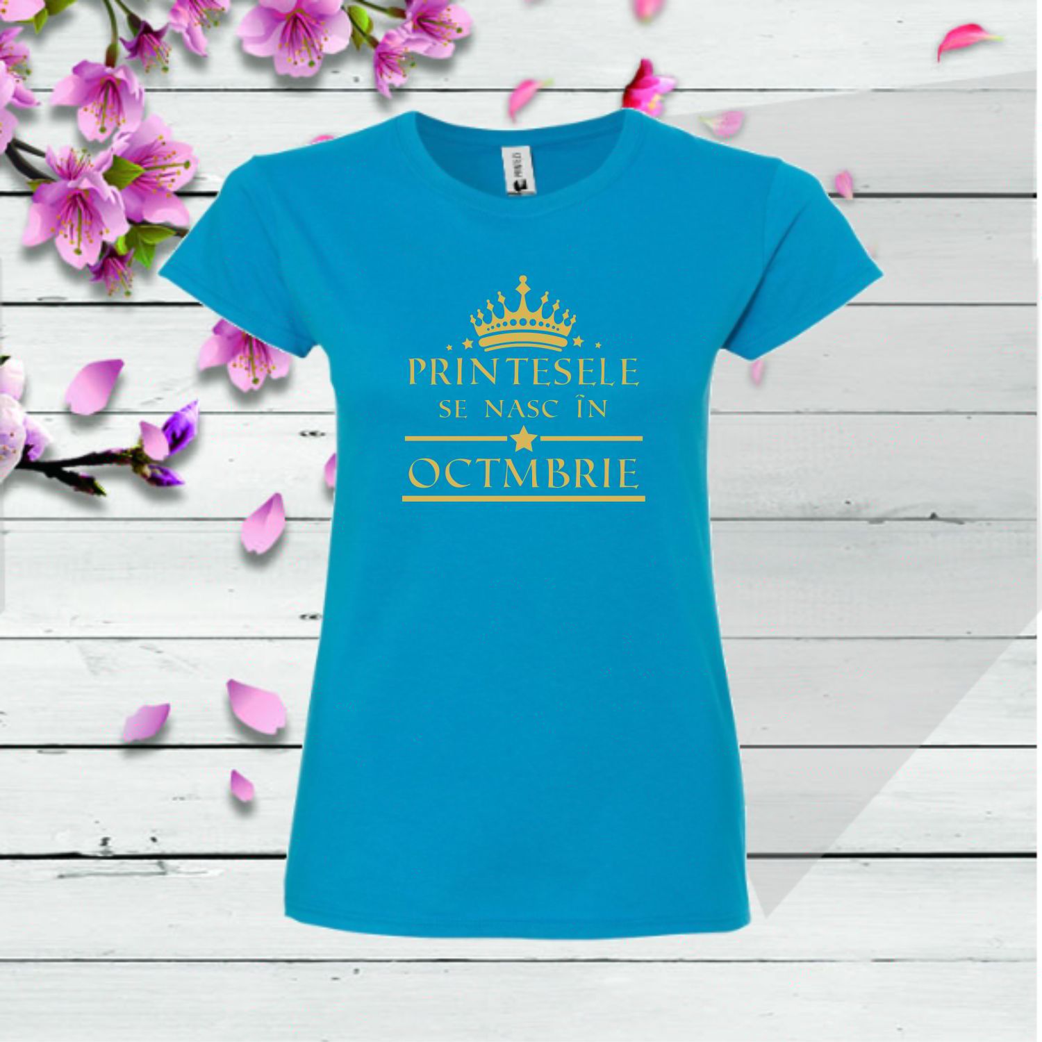 Tricou damă - Prințesele se nasc în octombrie - imagine 4