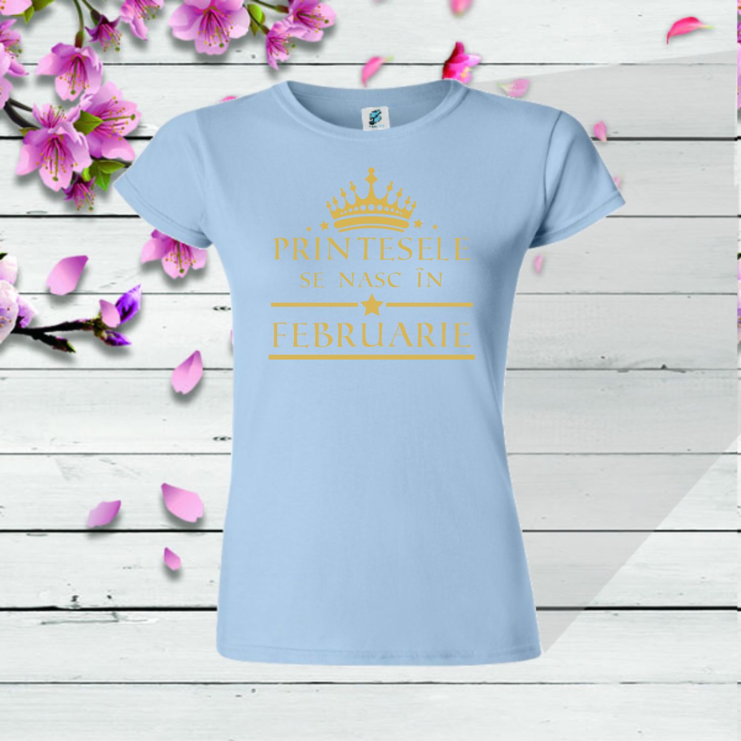 Tricou damă - Prințesele se nasc în februarie - imagine 3