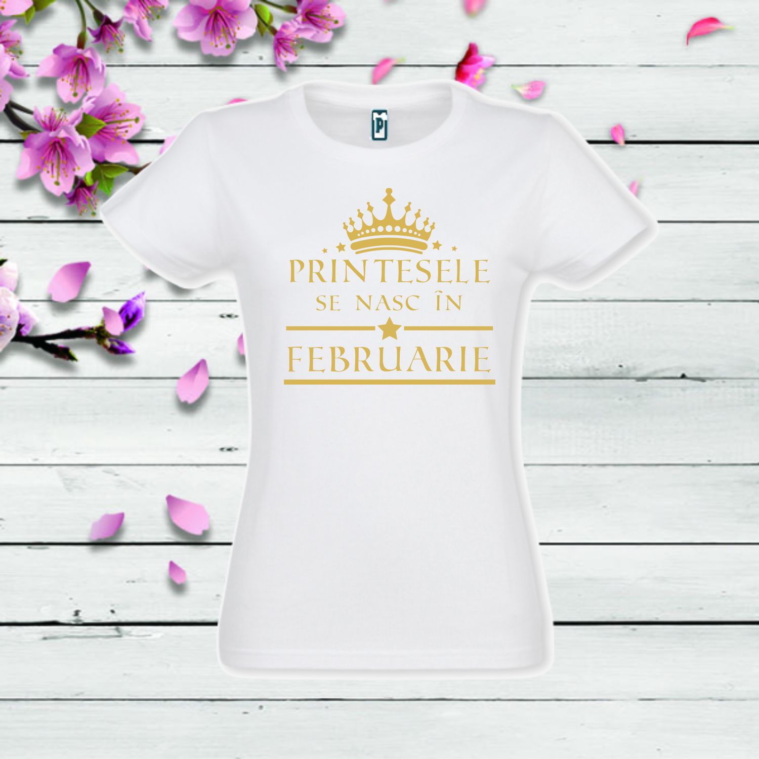 Tricou damă - Prințesele se nasc în februarie - imagine 2