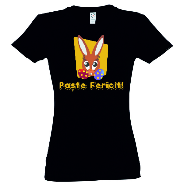 Tricou damă - Iepuraș de Paște cu ouă - imagine 4