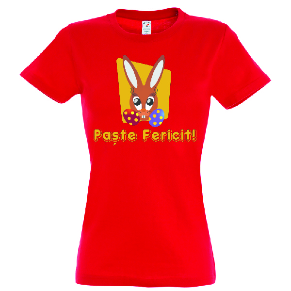 Tricou damă - Iepuraș de Paște cu ouă - imagine 5
