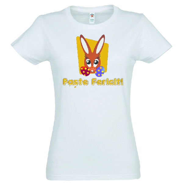 Tricou damă - Iepuraș de Paște cu ouă - imagine 2