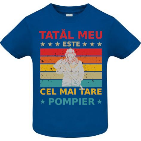 Tricou copii - Tata e pompier - imagine 3