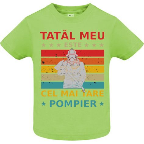 Tricou copii - Tata e pompier - imagine 7
