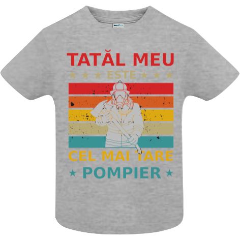 Tricou copii - Tata e pompier - imagine 4