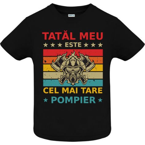 Tricou copii - Tata pompier - imagine 5