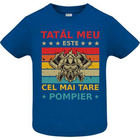 Tricou copii - Tata pompier - imagine 3