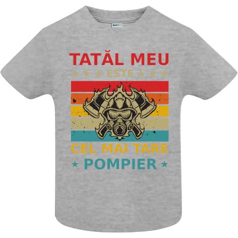 Tricou copii - Tata pompier - imagine 4