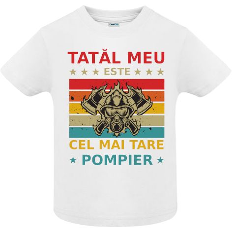 Tricou copii - Tata pompier - imagine 2