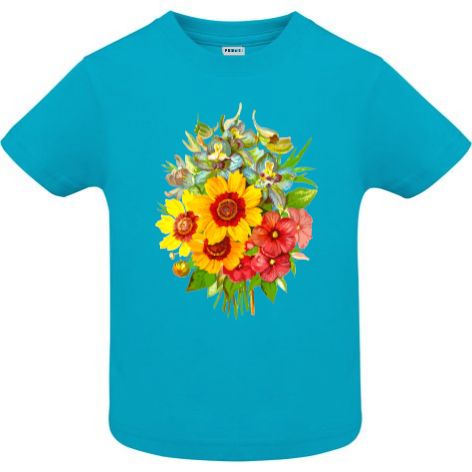 Tricou copii - Buchet cu floarea soarelui - imagine 3