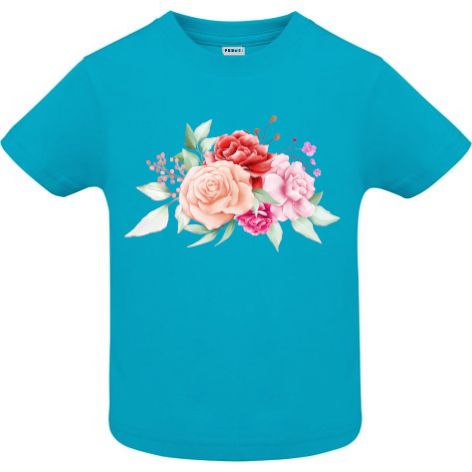 Tricou copii - Acuarelă cu trandafiri - imagine 3
