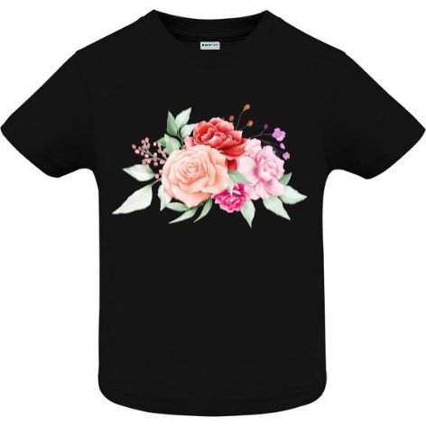 Tricou copii - Acuarelă cu trandafiri - imagine 4