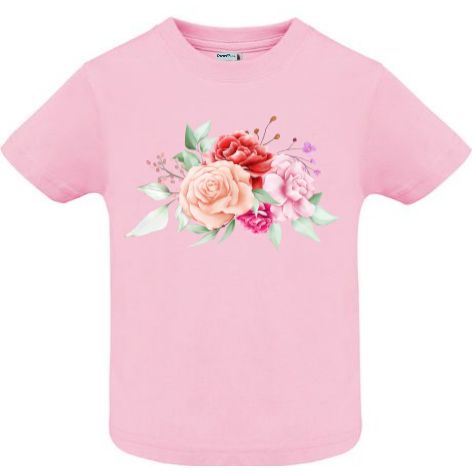 Tricou copii - Acuarelă cu trandafiri - imagine 6