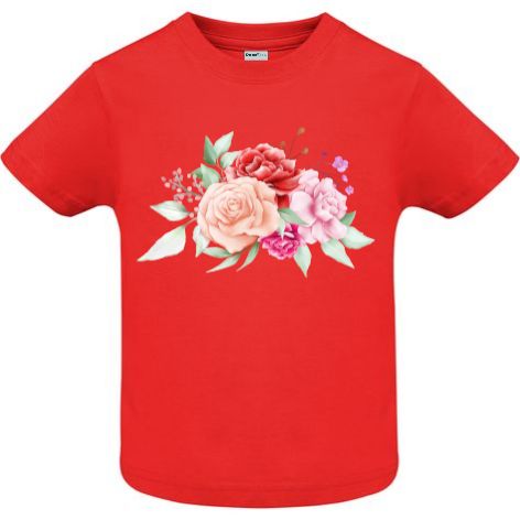 Tricou copii - Acuarelă cu trandafiri - imagine 5