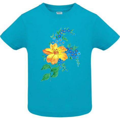 Tricou copii - Floare galbenă - imagine 3