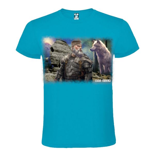 Tricou bărbat - Dac cu lup alb - imagine 4