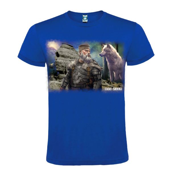Tricou bărbat - Dac cu lup alb - imagine 3