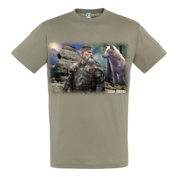 Tricou bărbat - Dac cu lup alb - imagine 7