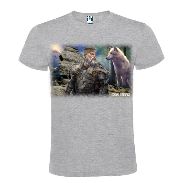 Tricou bărbat - Dac cu lup alb - imagine 5