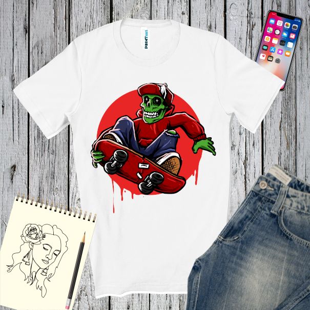 Tricou bărbat - Jumping Hell Skater