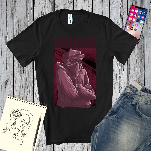 Tricou bărbat - Ultras vișiniu