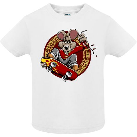 Tricou copii - Rat Skateboarder - imagine 2