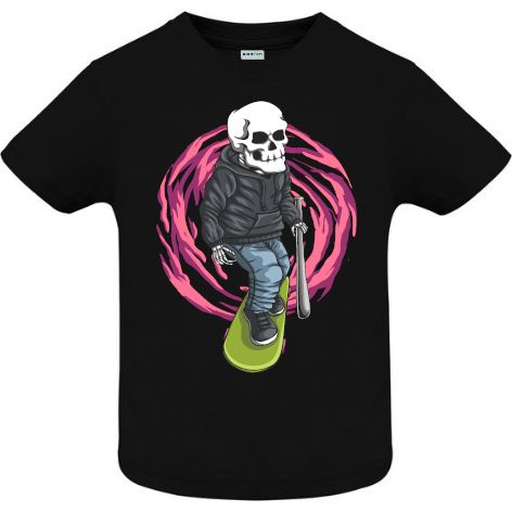 Tricou copii - Skull Skateboard Gangster - imagine 5
