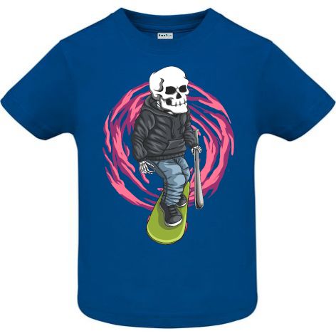 Tricou copii - Skull Skateboard Gangster - imagine 3