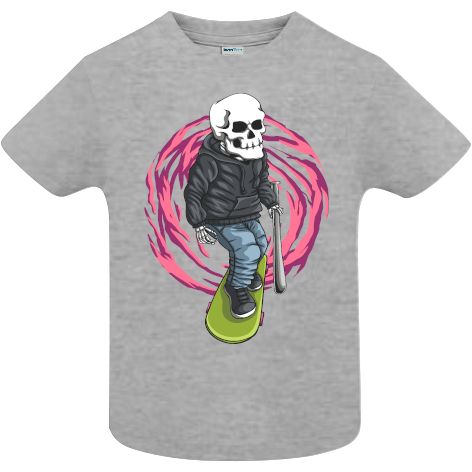 Tricou copii - Skull Skateboard Gangster - imagine 4