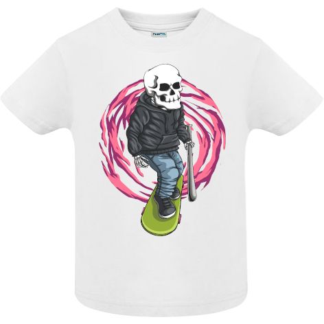 Tricou copii - Skull Skateboard Gangster - imagine 2