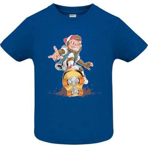Tricou copii - Monkey Skateboarder - imagine 4