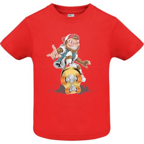 Tricou copii - Monkey Skateboarder - imagine 6
