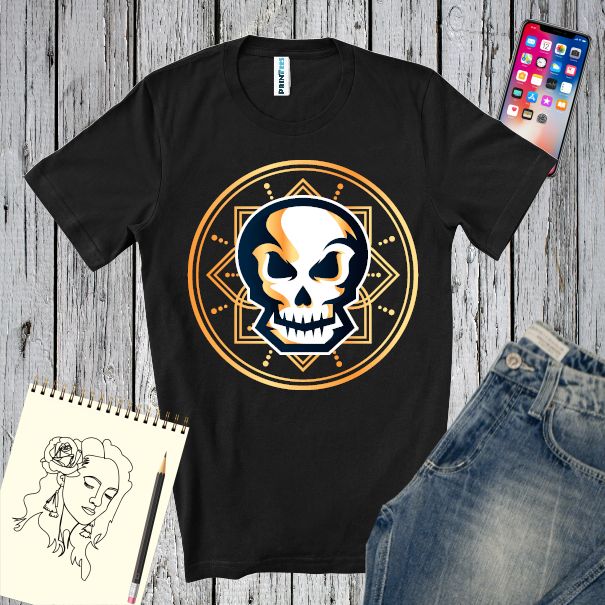 Tricou bărbat - Mystic Skull