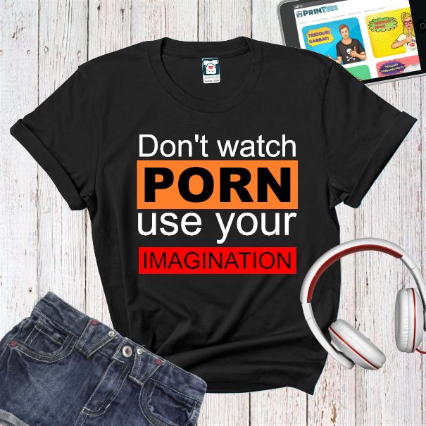 Tricou damă - Don't watch porn