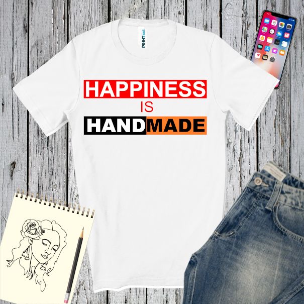 Tricou bărbat - Happiness is handmade