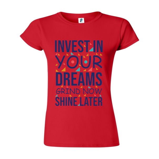 Tricou damă - Invest in dreams - imagine 4