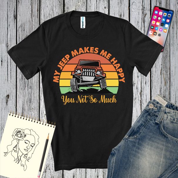 Tricou bărbat - Happy Jeep