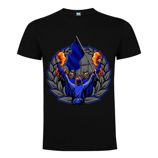 Tricou bărbat - Suporteri în albastru - imagine 4