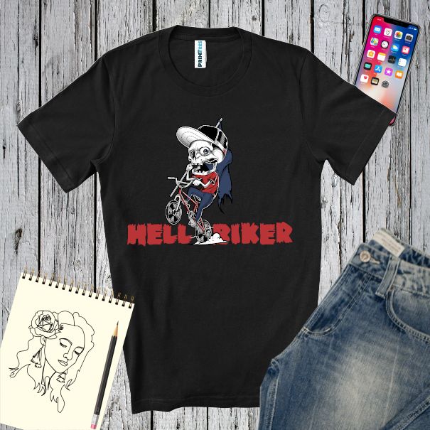 Tricou bărbat - Hell Biker