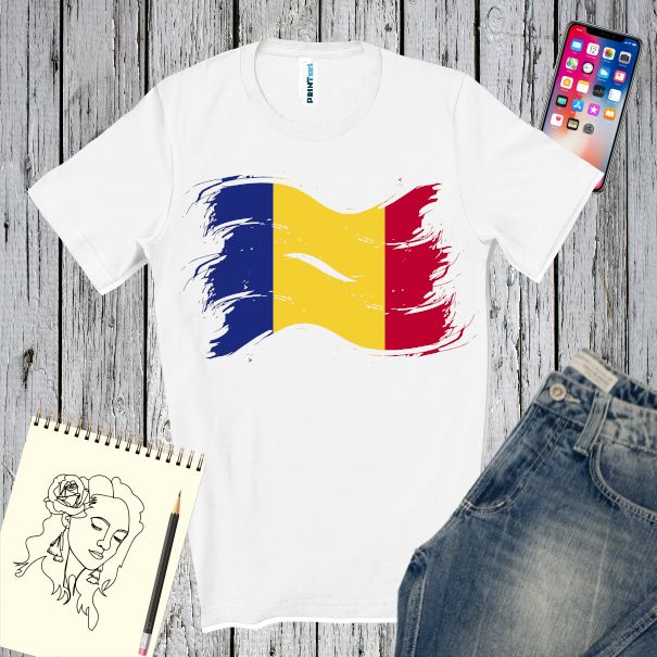 Tricou bărbat - Steag românesc