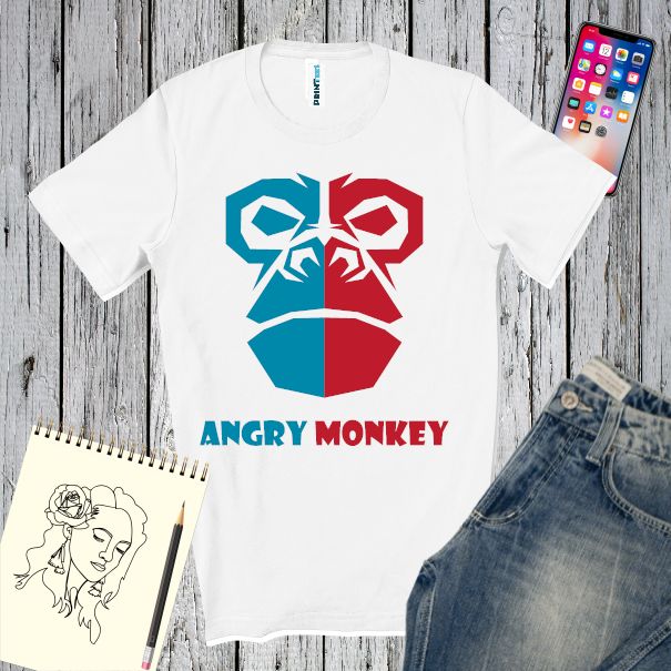 Tricou bărbat - Angry Monkey