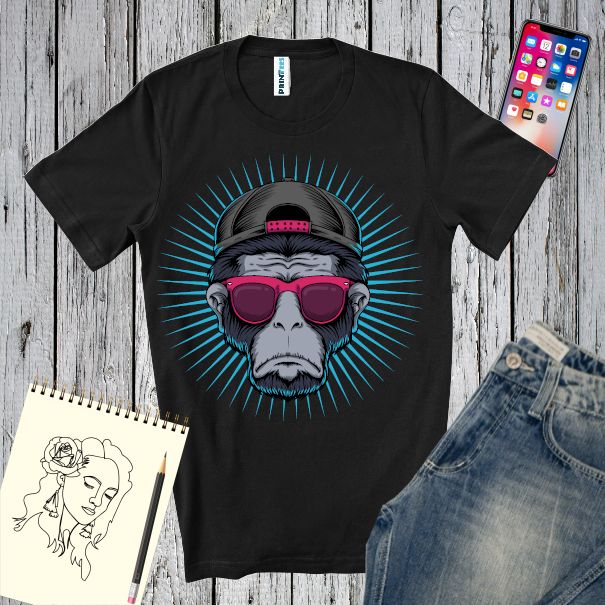 Tricou bărbat - Maimuța supărată