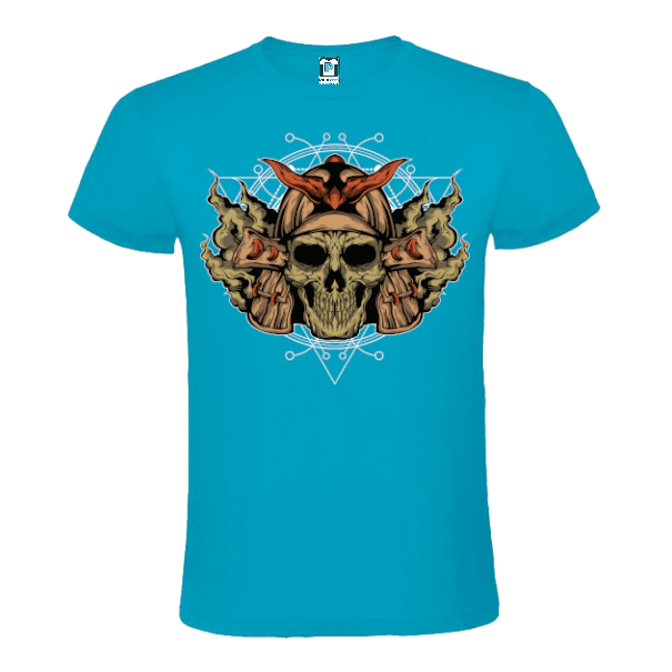 Tricou bărbat - Craniu de samurai - imagine 3